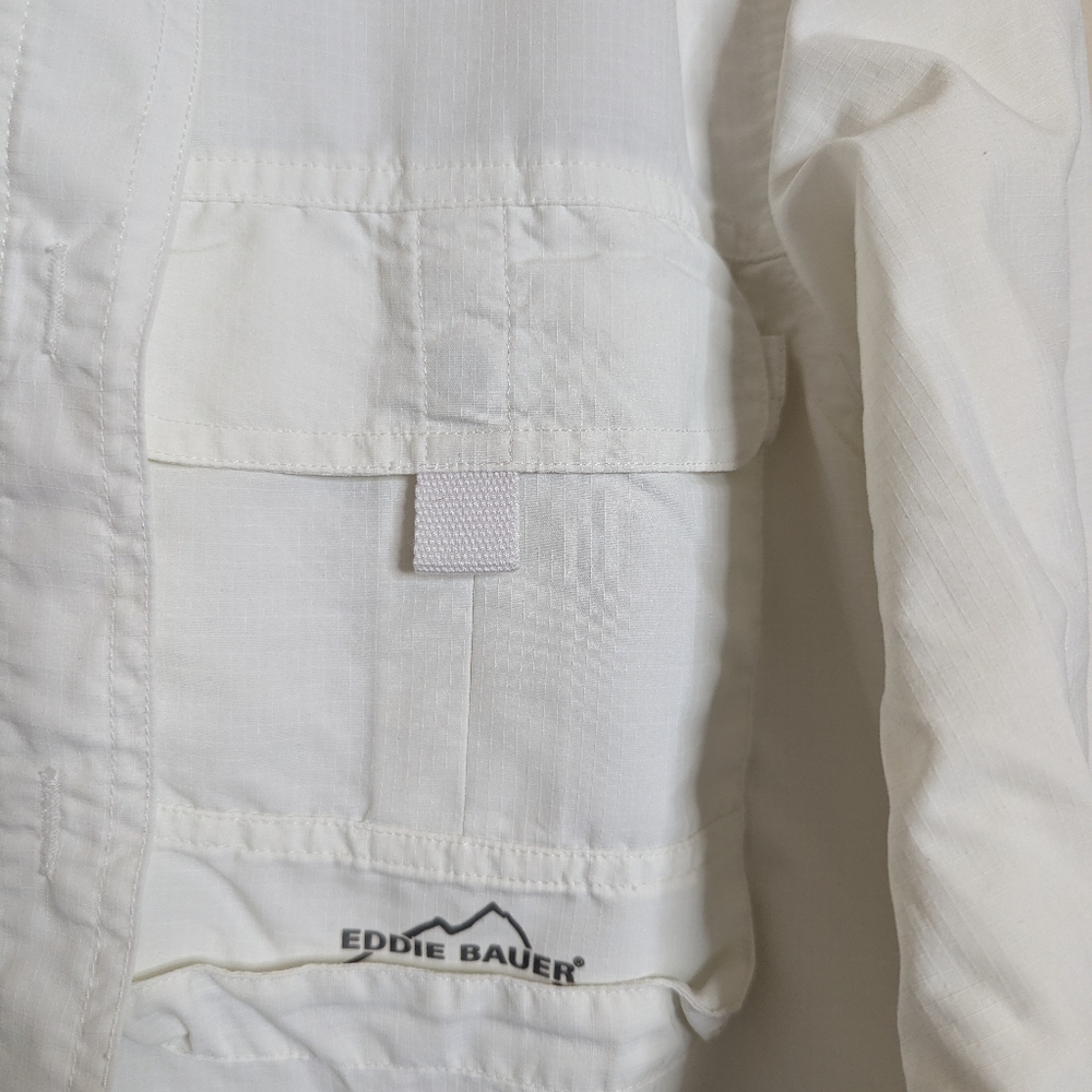 Eddie Bauer Men's Crisp White Shirt Size M - Picture 2 of 4